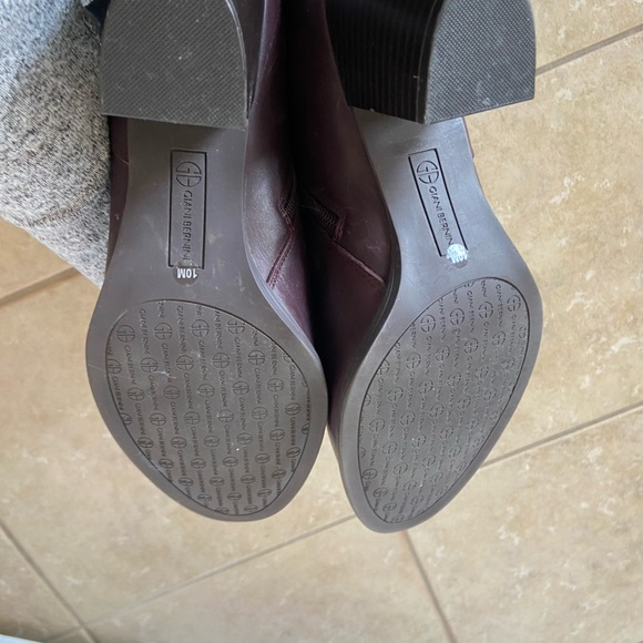 Gianni Bernin kneehigh boots mahogany brown (dark brown w/ purplish hue) size 10 - Picture 4 of 6